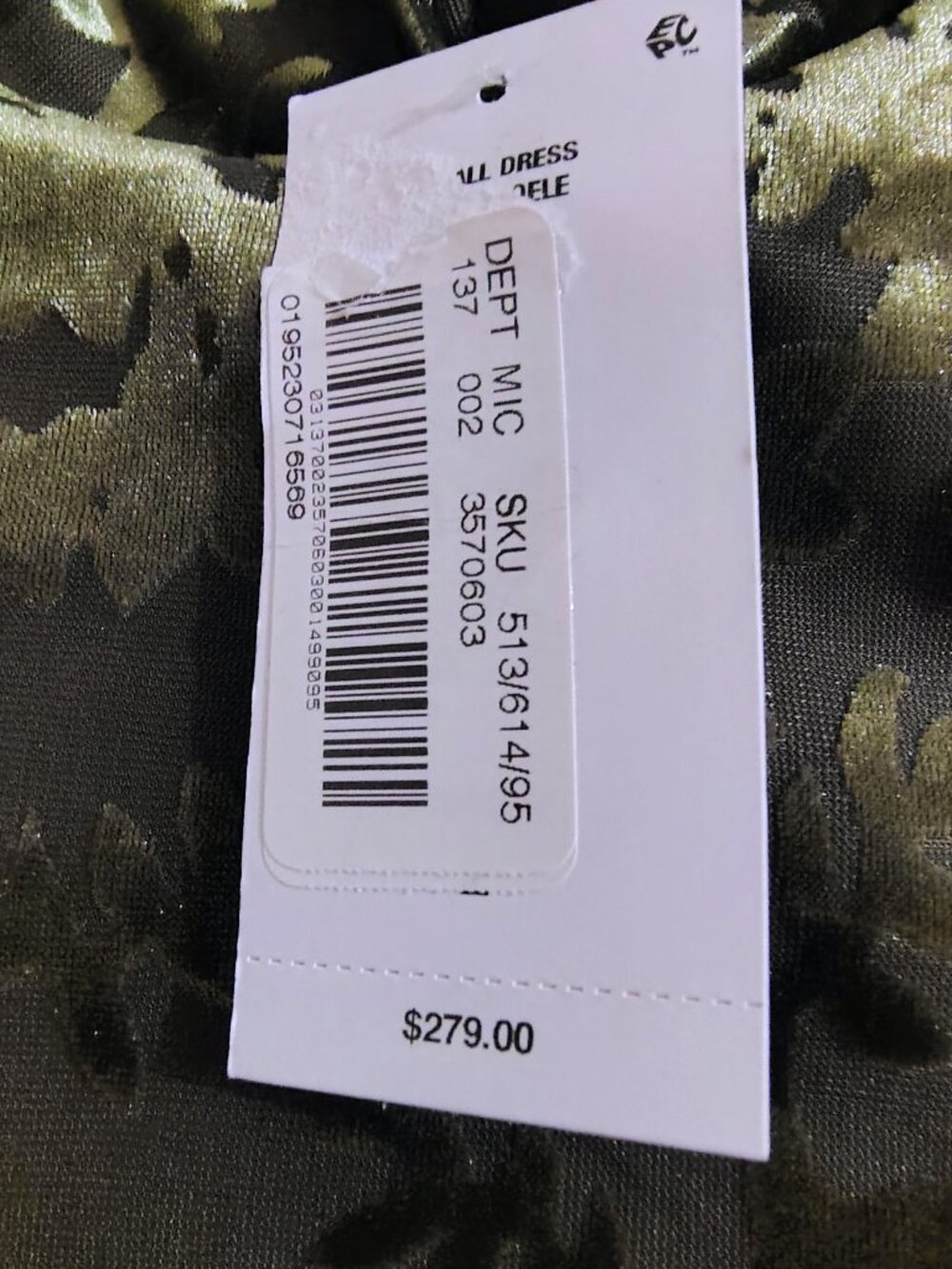 NWT! Badgley Mischka Kendall Velvet Burnout Ruched Long Sleeve Bodycon Dress 0 - Picture 9 of 9